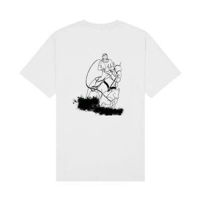 Mens Tee - Roping Black Print Thumbnail