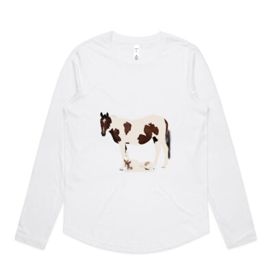 Womens LS Tee - Mare and Foal Thumbnail